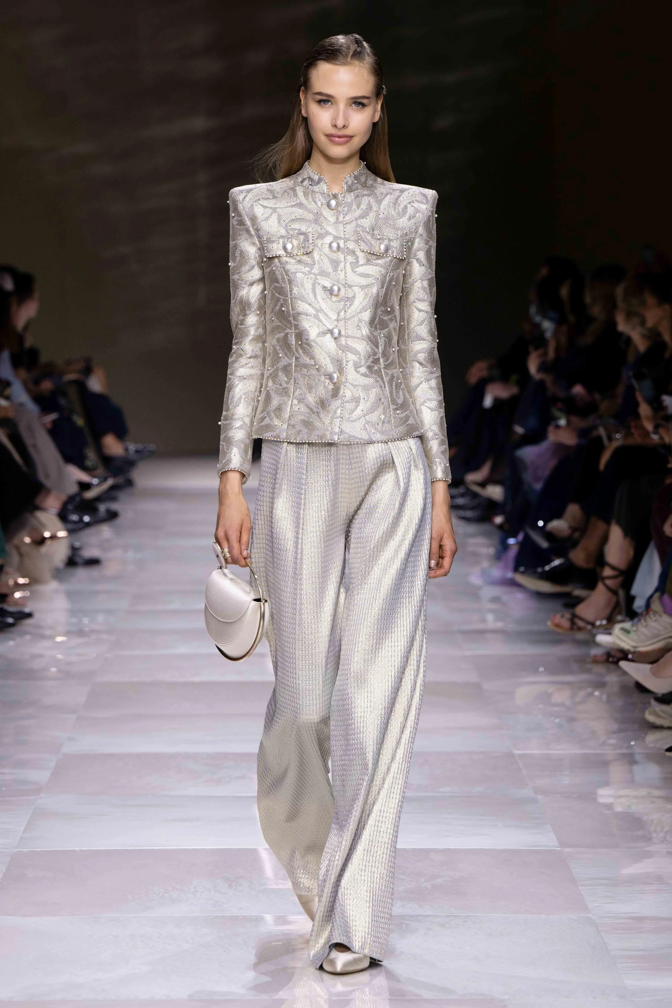 Fall 2024 Haute Couture: Armani Privé's Timeless Pearls